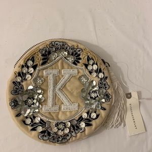 Anthropologie Initial Clutch